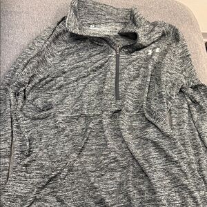 Under Armour Heathered Gray Zip Pullover
